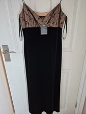 Velvet Type Black Prom Dress
