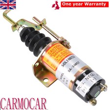 12V Fuel Shutoff Stop Solenoid Valve For Lister Petter Engine Shutdown SA-3405T