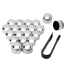 Ford Wheel Nut Covers Silver