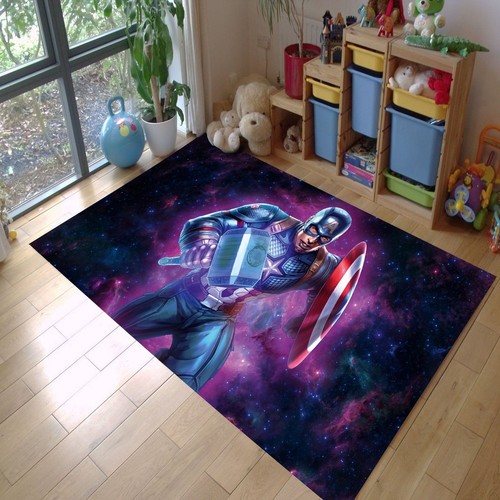 Captain america rug - rug,, kids