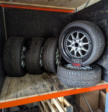 Blitz Racing BRW 01 Set of 5 Rare JDM 2 Piece Alloy Wheels 16x7JJ ET 32 