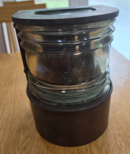 Copper ships lamp vintage