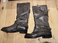 Bertie Knee High Tan Leather