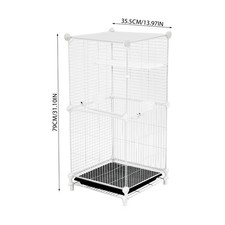 Large Bird Cage W/ Stand Parrot Budgie Cage Metal Wire Enclosure Slide-out Tray