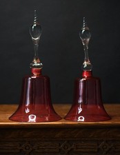 Pair victorian cranberry glass - victorian,