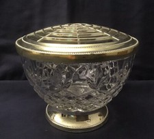 VINTAGE CRYSTAL POSY ROSE BOWL