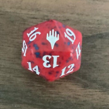 MTG 1x Planeswalker Symbol D20 Red/White Spindown Dice Life Counter