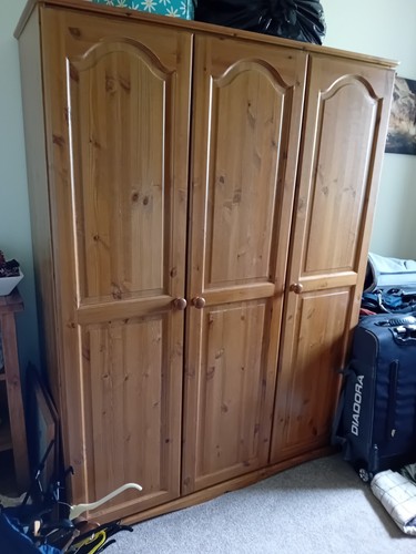 Solid wood door wardrobe - solid,