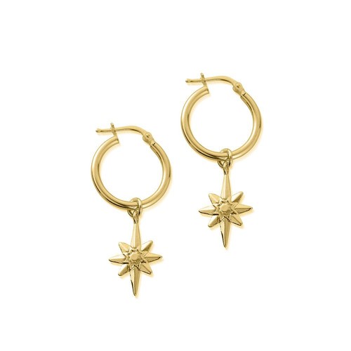Chlobo gold lucky star hoop - gold,