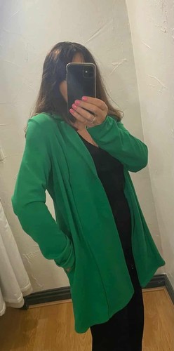 Ladies green blazer long - ladies,