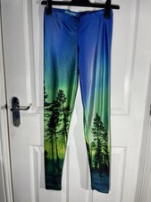 Black Milk Aurora Skye Print Leggings Size M