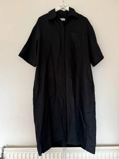 Cos Linen Shirt Dress Midi