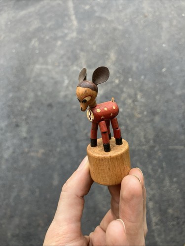 Vintage italy wooden push - wooden, up