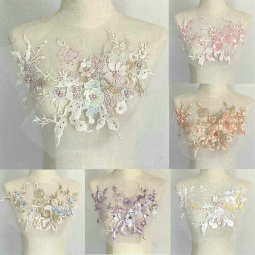 Flower lace embroidery - 3d,