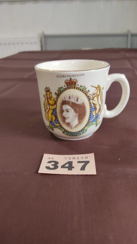 Vintage coronation coffee cup - coffee,