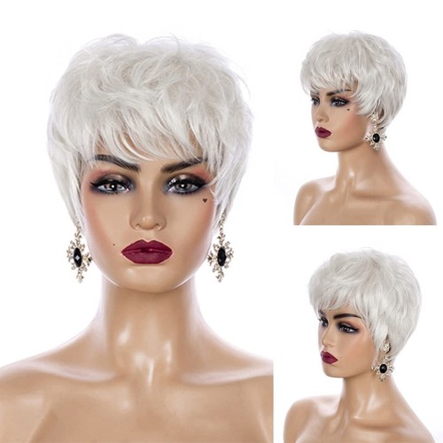 Women wigs ladies - women's, white
