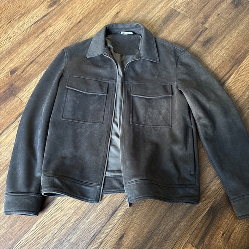 Men zara size faux suede - zara,