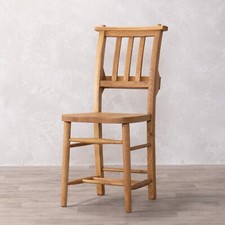 SOLID OAK CHAPEL CHAIR WITH
