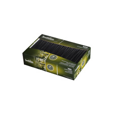 BOLSIUS BOX OF 100 BLACK NON-DRIP TAPERED CANDLES, 7.5Hr BURN TIME!