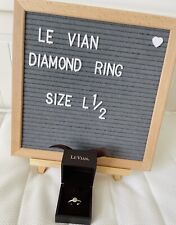 Le Vian 14k White Gold, Chocolate Diamond Ring  (SIZE L and A Half)