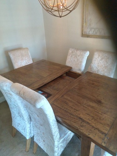 Solid oak dining - table, and