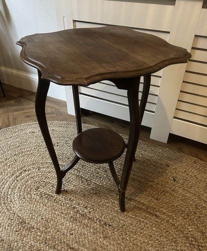 Vintage wooden queen anne side - vintage,