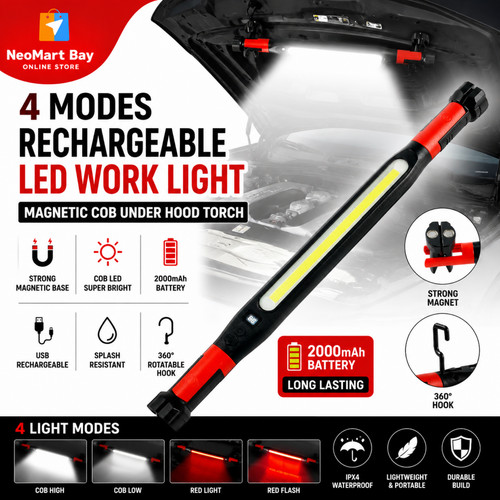 Modes rechargeable led work - rechargeable,