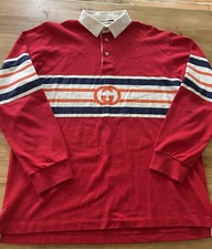 Gucci Red Interlocking G Long Sleeve Polo. Brand new without tags.