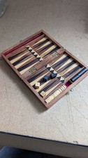 Vintage Wooden Backgammon Set
