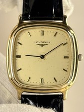 LONGINES Vintage 1980’s Men’s Square Gold Dress Watch - L121.1