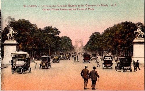 Vintage paris champs - paris, champs-Élysées