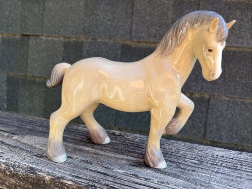 Lladro 4862 percheron horse - percheron,