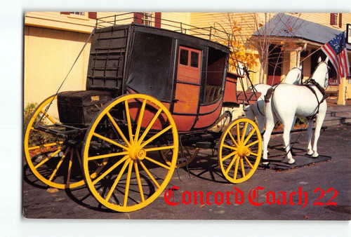 Old vintage postcard concord - old,