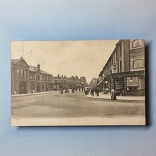 Grays Postcard 1906 Essex High Street Hat Shop Shopfront Local Duplex
