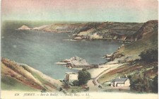 Jersey. Boulay Bay # 158 by LL/Levy. Coloured.