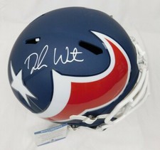 Deshaun Watson Signed Houston Texans Amp F/S Rep Helmet Clemson Beckett COA Auto