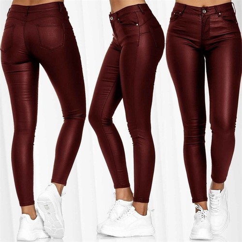 Women leather pants clothing - women's,