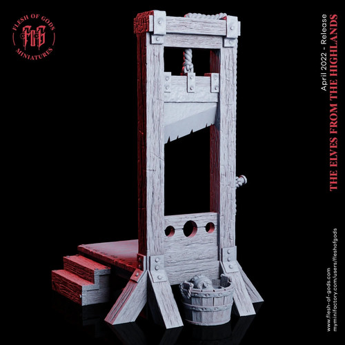 Guillotine unpainted miniature - guillotine,
