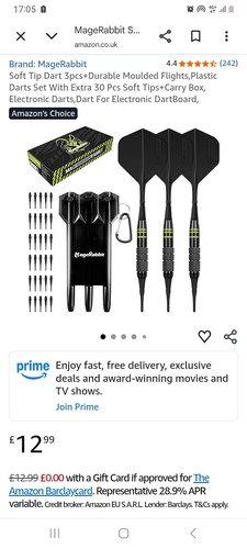 Soft tip electronic dart set - tip,