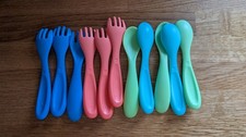 Nudy Good Square Meal Toddler Cutlery - 6 Forks and 5 Spoons