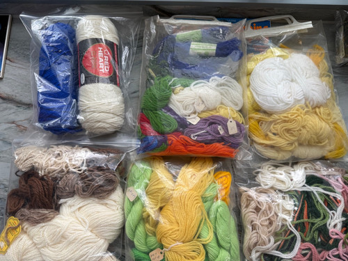 Job lot tapestry needlepoint - job, +
