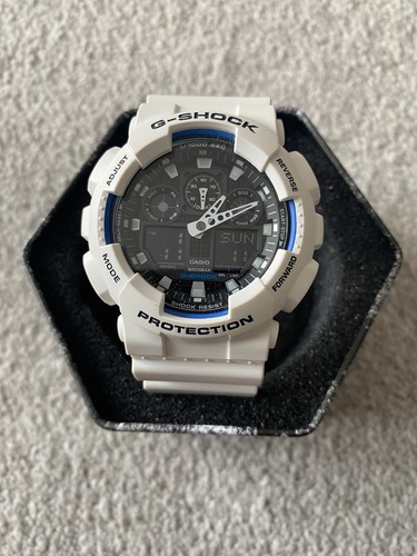 White casio shock watch - casio, h