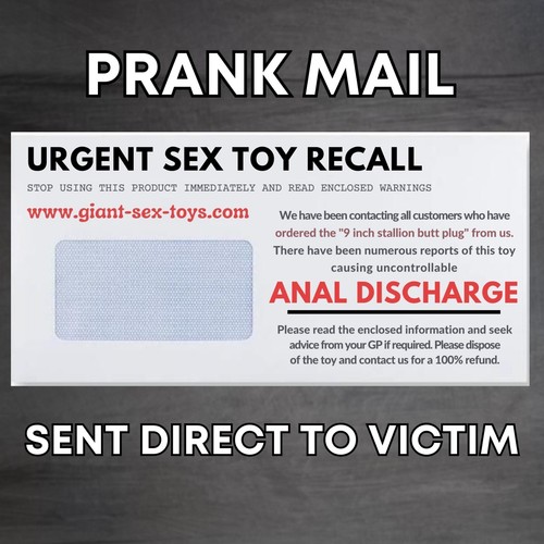Prank mail package sent - mail,