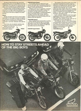 1983 A4 Single-Page Magazine Advert- HONDA CB250RS CB400 Super Dream FT500