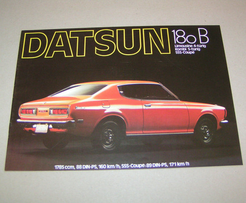 Brochure nissan datsun 180 - datsun,