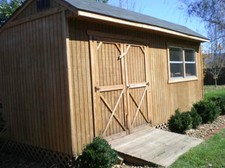 10X20 SALTBOX WOOD STORAGE