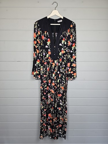 Rixo black floral jumpsuit - floral,