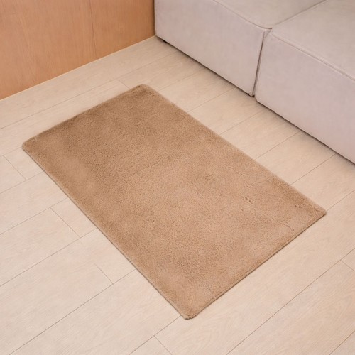 Faux rabbit fur rug soft - rabbit,