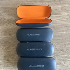 Glasses Direct Eyeglasses Glasses Cases x4 Hard Cover Storage Snap Shut