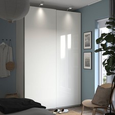 IKEA PAX SLIDING DOORS - WHITE GLOSS - 150 x 236 dimension